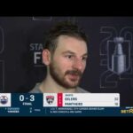 Zach Hyman speaks postgame about the Oilers loss in Game 1 / 8.06.2024