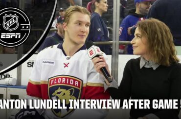 Anton Lundell talks ‘unreal’ feeling after scoring Game 5 winning goal | NHL on ESPN