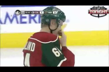 Mikael Granlund first NHL career goal - Minnesota vs Colorado 1/19/2013