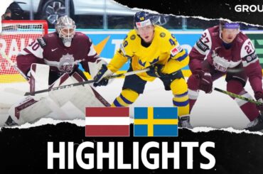 Highlights | Latvia vs. Sweden | 2024 #MensWorlds