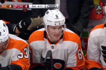 Travis Sanheim Goal - Philadelphia Flyers vs Carolina Hurricanes (1/7/20)