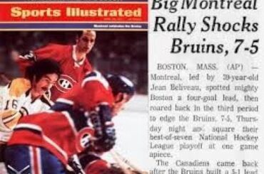 When The Habs Shocked The Bruins - And The Hockey World - In The 1970-71 NHL Playoffs