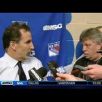 Rangers Coach, Reporter Drop The Verbal Gloves