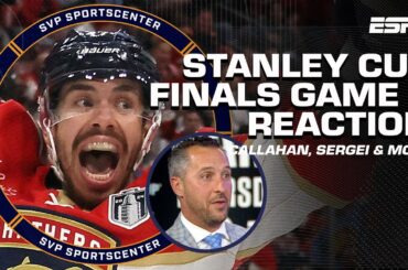 STANLEY CUP FINAL GAME 2 REACTION 🏆 Callahan touchscreen, Bobrovsky interview & MORE | SC with SVP