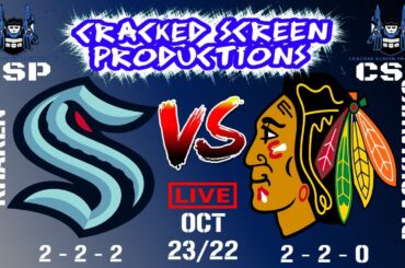 NHL 🔴ALL GAMES LIVE🔴 Seattle Kraken at Chicago Blackhawks  Oct/23/22 Full Game Reaction