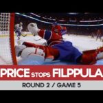 Carey Price Stops Filppula - Round 2 / Game 5 - Tampa Bay Lightning vs Montreal Canadiens 09-10-2015