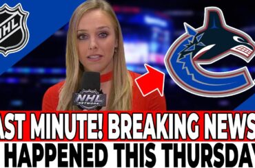 SAD NEWS FOR CANUCKS! NHL CONFIRM! UPDATE FROM FILIP HRONEK! VANCOUVER CANUCKS NEWS TODAY!