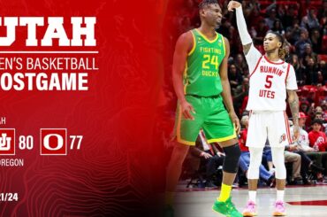 HUGE WIN for Utah Basketball 80-77 over Oregon! | POSTGAME PRESS CONFERENCE