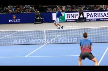 Novak Djokovic vs Thomas Berdych - Court Level View HD