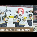 3-goal first fuels Golden Knights victory / Why was Whitecloud scratched?  / What the Friday!