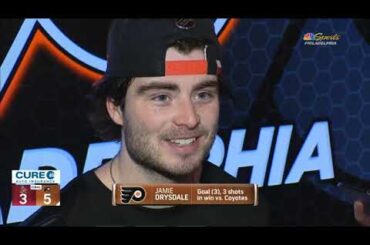 SCOTT LAUGHTON & JAMIE DRYSDALE PostGame Interview | Arizona Coyotes vs Philadelphia Flyers