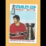 The Montreal Canadiens' Interesting Road To The 1977-78 Stanley Cup