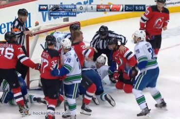 Brandon Sutter vs Mirco Mueller Oct 19, 2019