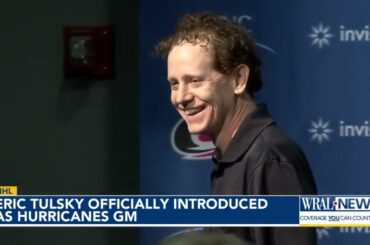 @CarolinaHurricanes New GM Eric Tulsky introduced: 'We didn't hire ChatGPT to be the GM'