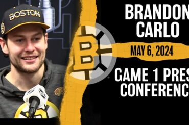 Brandon Carlo's Dad Strength Powers Bruins To Game 1 Win Over Panthers | Postgame Press Conference