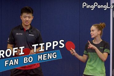 Tischtennis Tipps vom Profi I Ein Training mit Tischtennis WM Vize-Meister Fan Bo Meng