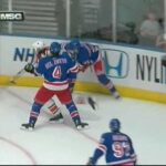 Michael del Zotto nails Ian Laperriere