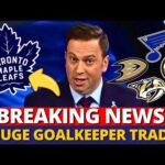 URGENT NEWS! LEAFS MAKING 4 HUGE GOALKEEPER TRADES! CONFIRMED NOW! MAPLE LEAFS NEWS