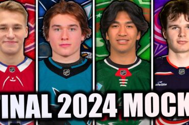 *FINAL* 2024 NHL MOCK DRAFT! (COMPLETE Top 65 Picks + MOCK TRADES)