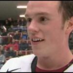 jonathan toews swears in post game interview conn smythe stanley cup gold medal