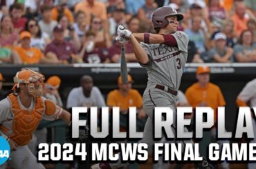 Texas A&M vs. Tennessee: 2024 Men's College World Series Final Game 1 | FULL REPLAY
