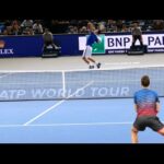 Novak Djokovic vs Thomas Berdych - Court level view