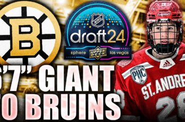 BOSTON BRUINS DRAFT A 6'7" GIANT IN THE 1ST ROUND: DEAN LETOURNEAU