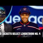 The Columbus Blue Jackets select Cayden Lindstrom with the No. 4 pick | 2024 NHL Draft