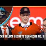 The Anaheim Ducks select Beckett Sennecke with the No. 3 pick | 2024 NHL Draft