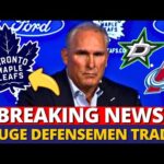 LAST MINUTE! LEAFS MAKING 2 HUGE DEFENSEMEN TRADES! WATCH NOW! MAPLE LEAFS NEWS