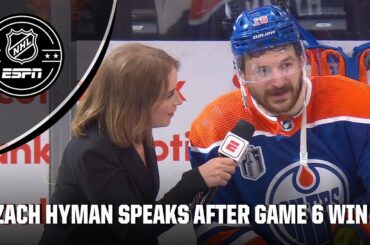 Zach Hyman reacts to Oilers FORCING GAME 7 vs. Panthers in the Stanley Cup Final | NHL on ESPN