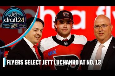Michael Buffer announces Philadelphia Flyers’ No. 13 pick, Jett Luchanko | 2024 NHL Draft