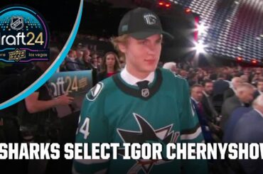 The San Jose Sharks select Igor Chernyshov with the No. 33 pick 🙌 | 2024 NHL Draft