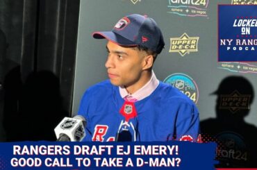 Rangers draft EJ Emery in the first round!! Emery brings physicality, hockey hockey IQ and more!