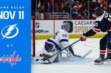 RECAP: Lightning @ Capitals 11/11/22 | Buckle Up.