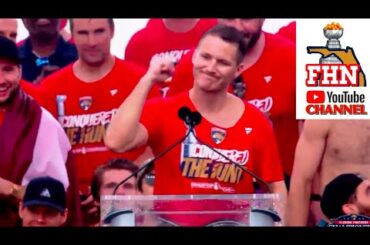 Matthew Tkachuk Jabs Edmonton at Florida Panthers Stanley Cup Championship Celebration NSFW