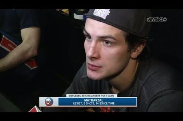 Mat Barzal Reacts To A Tough Loss Against Bruins | New York Islanders Post Game