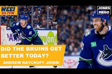 Former Bruin Andrew Raycroft weighs in on the Bruins free agent signings || Jones & Mego