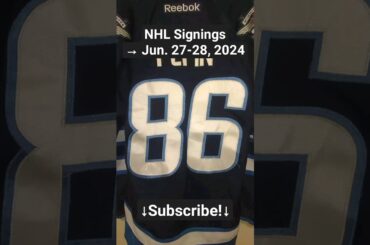 NHL Signings from June 27-28, 2024