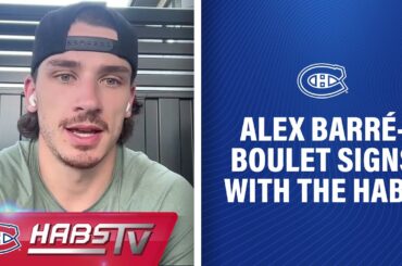 Alex Barré-Boulet on signing with the Canadiens | FULL PRESS CONFERENCE
