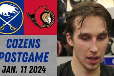 Dylan Cozens Postgame Interview vs Ottawa Senators (1/11/2024)