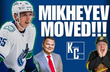 Mikheyev MOVED!!! I'm in shock. #canucks