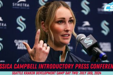 Jessica Campbell introductory press conference as Seattle Kraken assistant coach, July 3rd, 2024