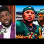 SPEAK | Saquon is giving positive inspiration to A.J Brown of the Philadelphia Eagles - Acho reacts