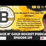 Black N' Gold Hockey Podcast Episode 359 Livestream #NHLBruins #Boston #NHL