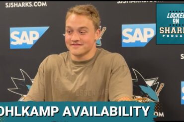 Eric Pohlkamp Meets With The Media After The San Jose Sharks Prospect Scrimmage