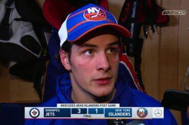 Mat Barzal Frustrated After Islanders Loss to Jets | New York Islanders Post Game