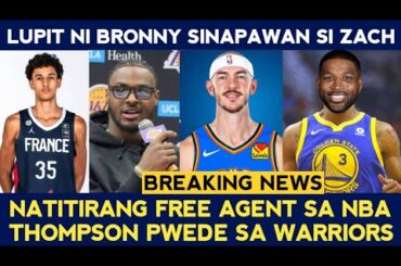 Tristan Thompson PWEDENG subukan ng Warriors. BIDA talaga si Bronny. Caruso BANGKO sa OKC