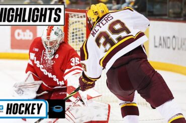 Wisconsin at Minnesota | Highlights | Big Ten Men's Hockey | Feb. 26, 2022