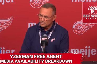 Steve Yzerman free agency media availability breakdown | Joe Veleno files for arbitration